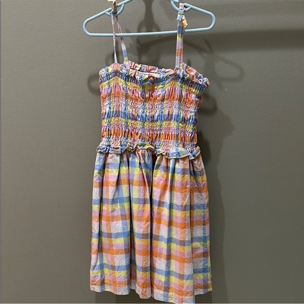 Janie and Jack Multicolor Plaid Casual Dress